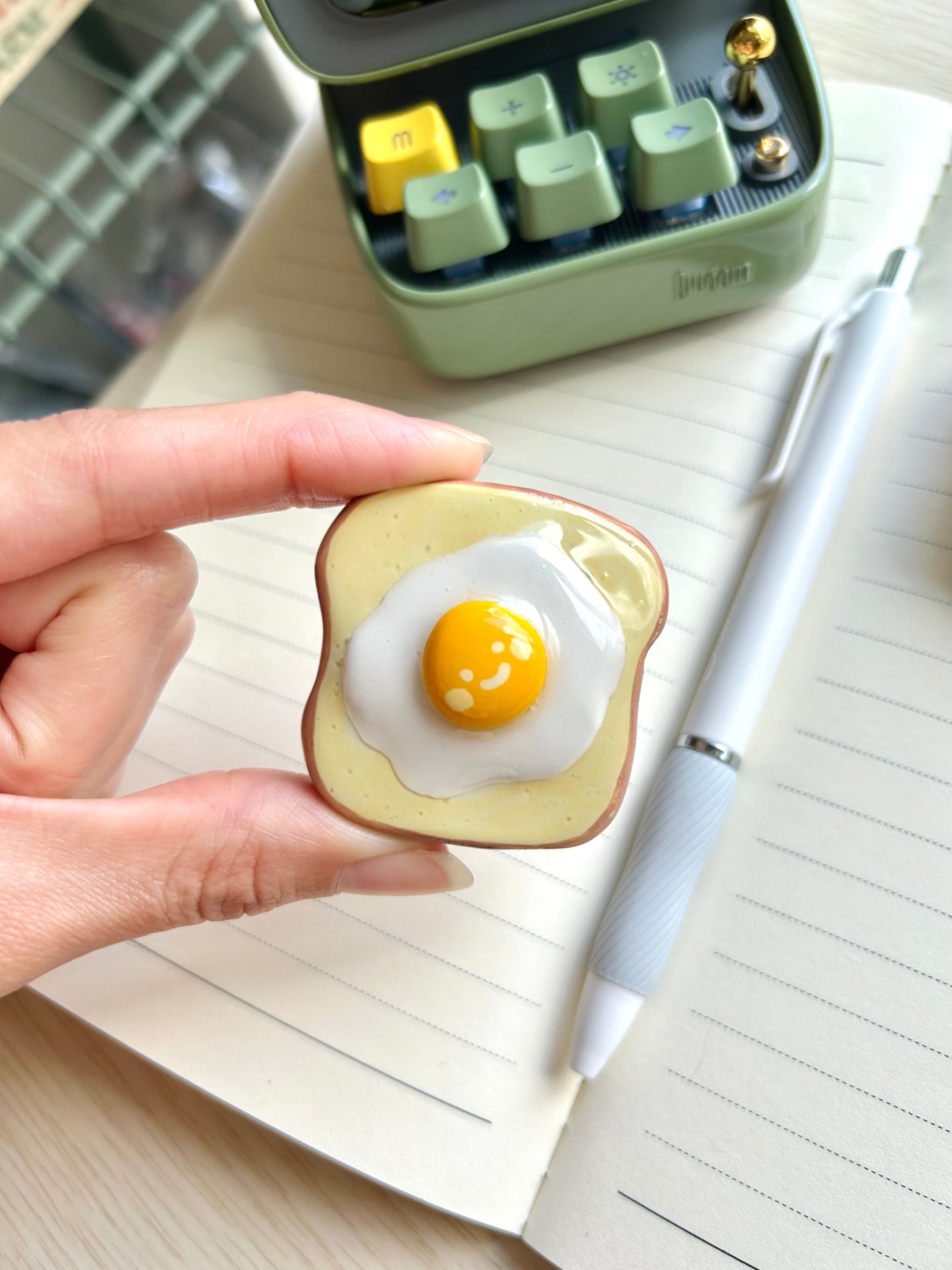 Handmade Egg Toast Magnets