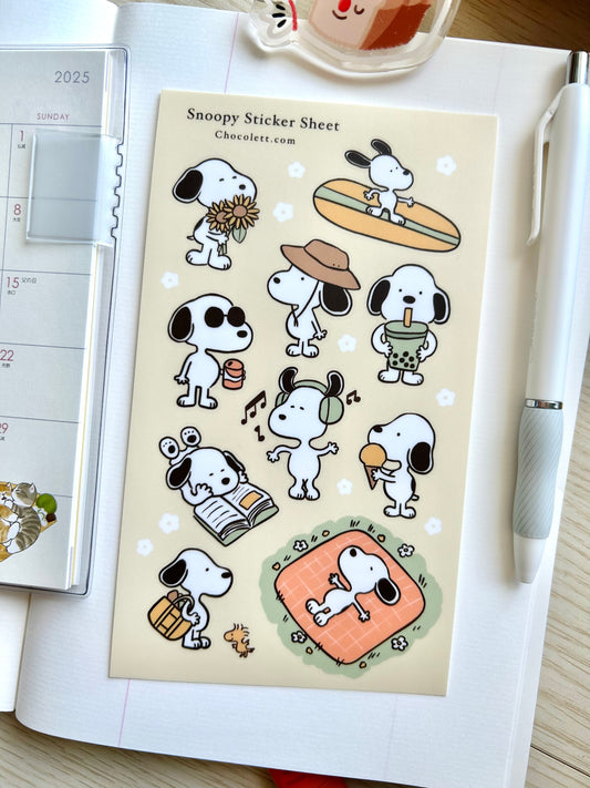 Snoopy Sticker Sheet