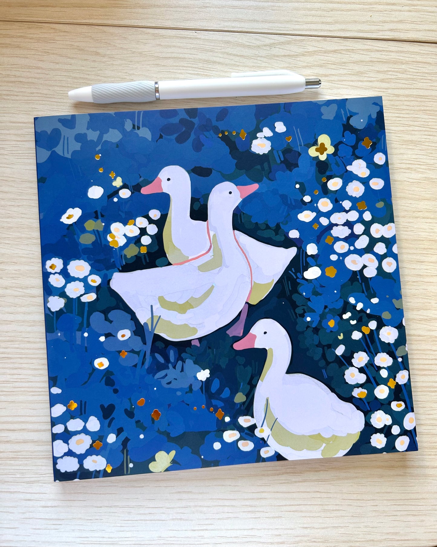 Ducky Gold Foil Simple Sketchbook