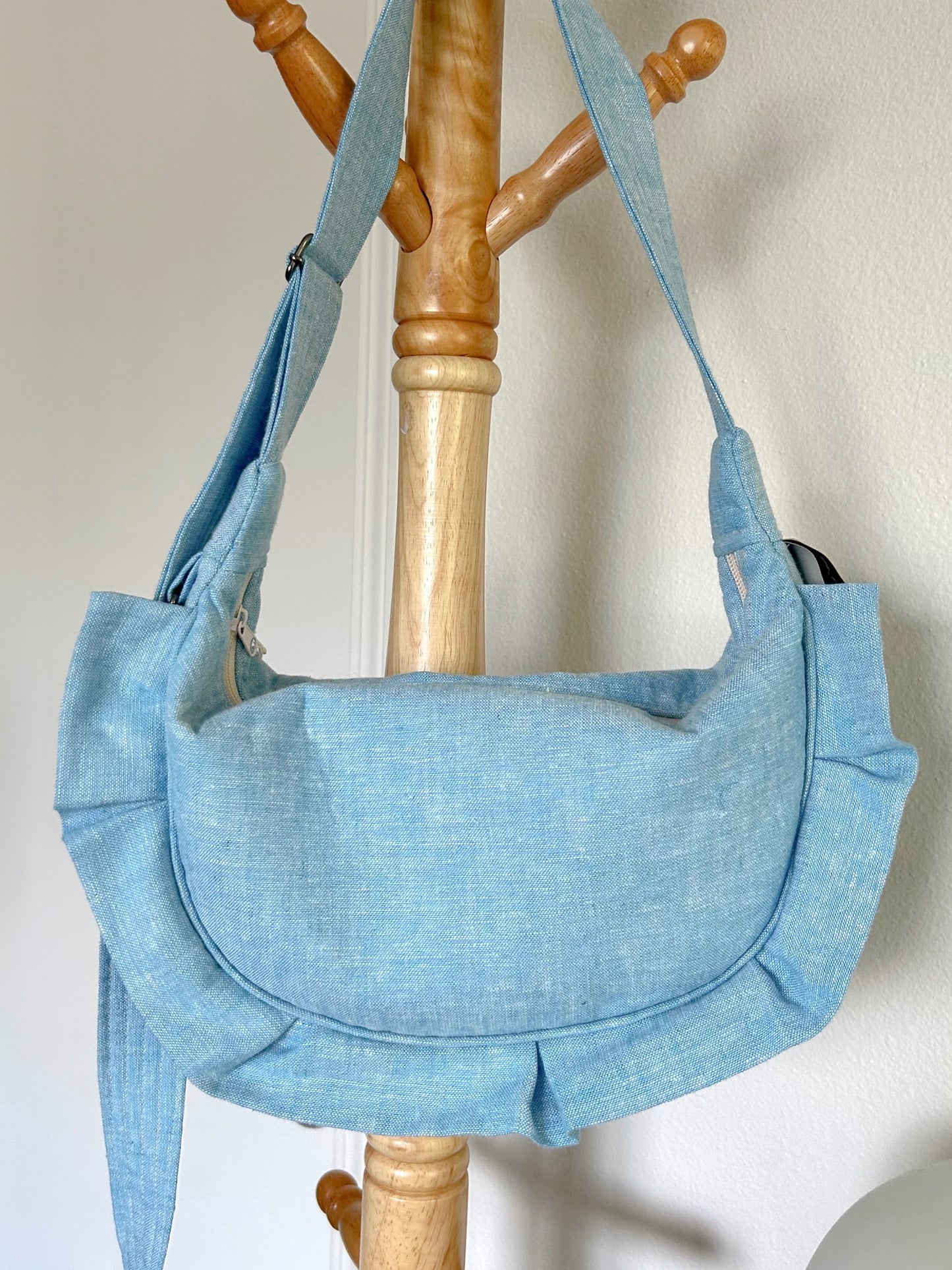 Sky Blue Empanada Bag (Handmade)