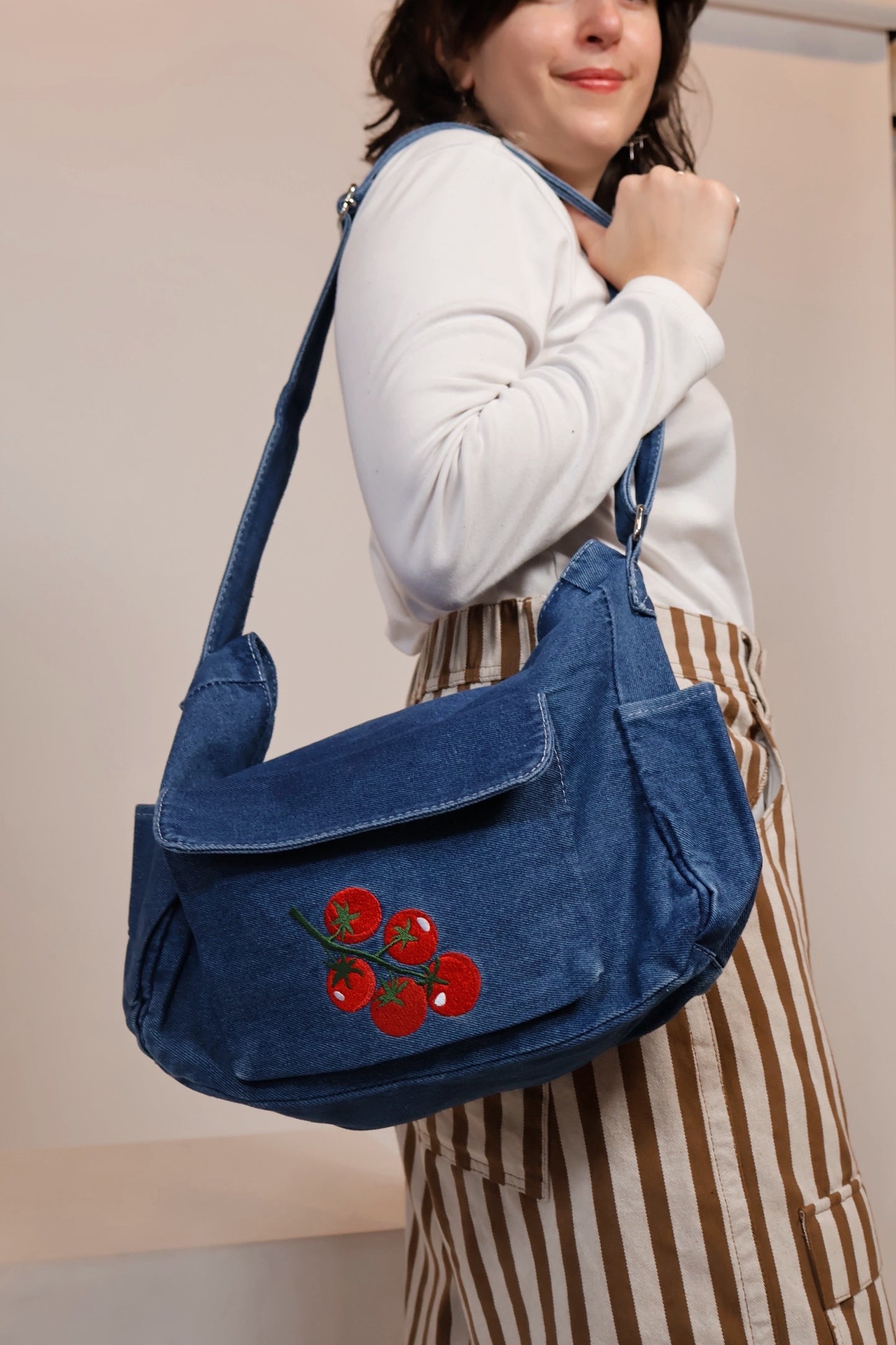 Tomato Denim Bag