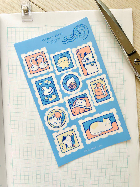 Faux Vinyl Stamps