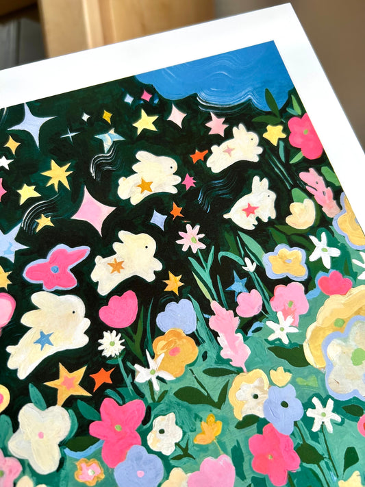 Bunny Magic Art Print