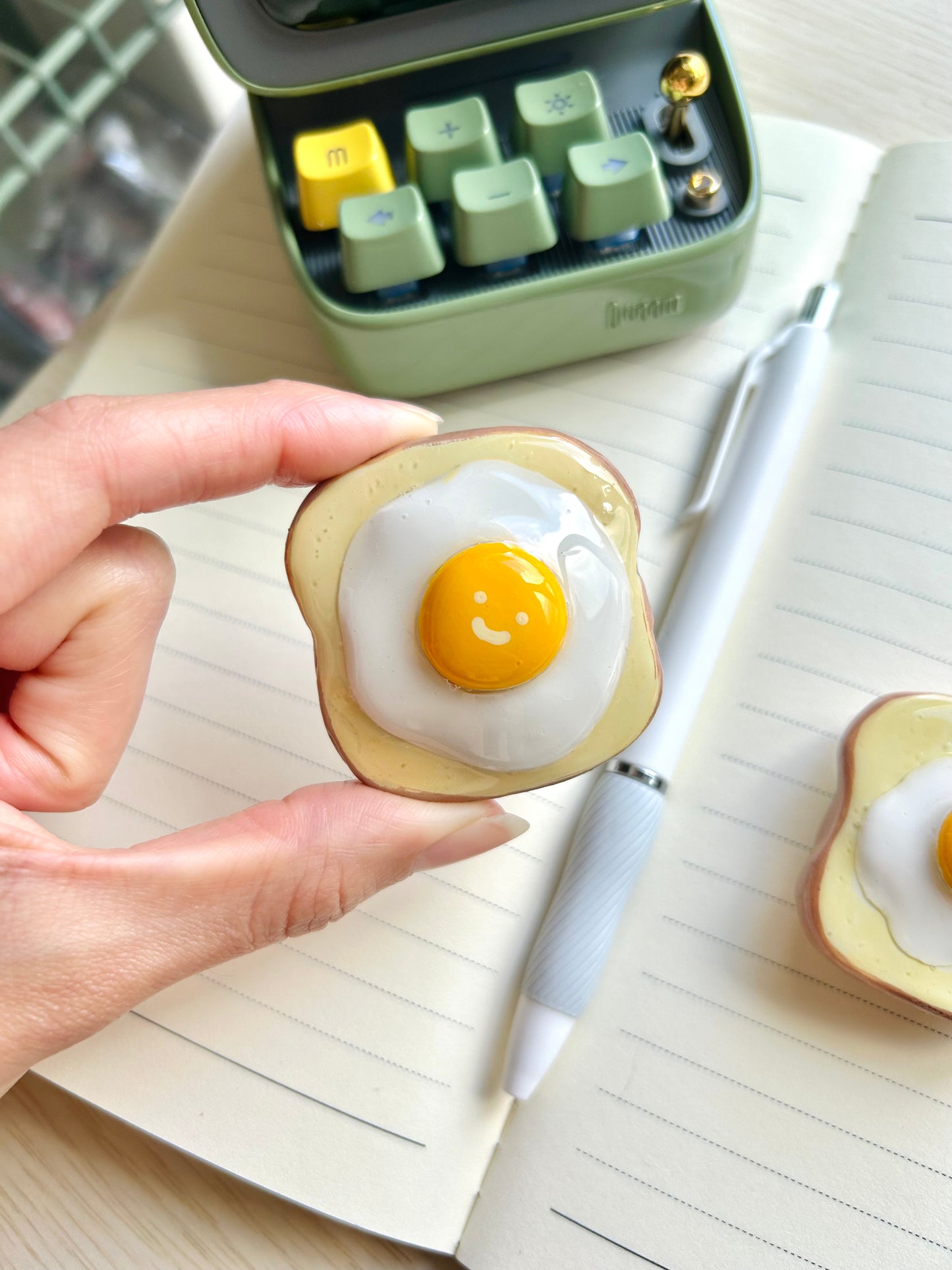 Handmade Egg Toast Magnets