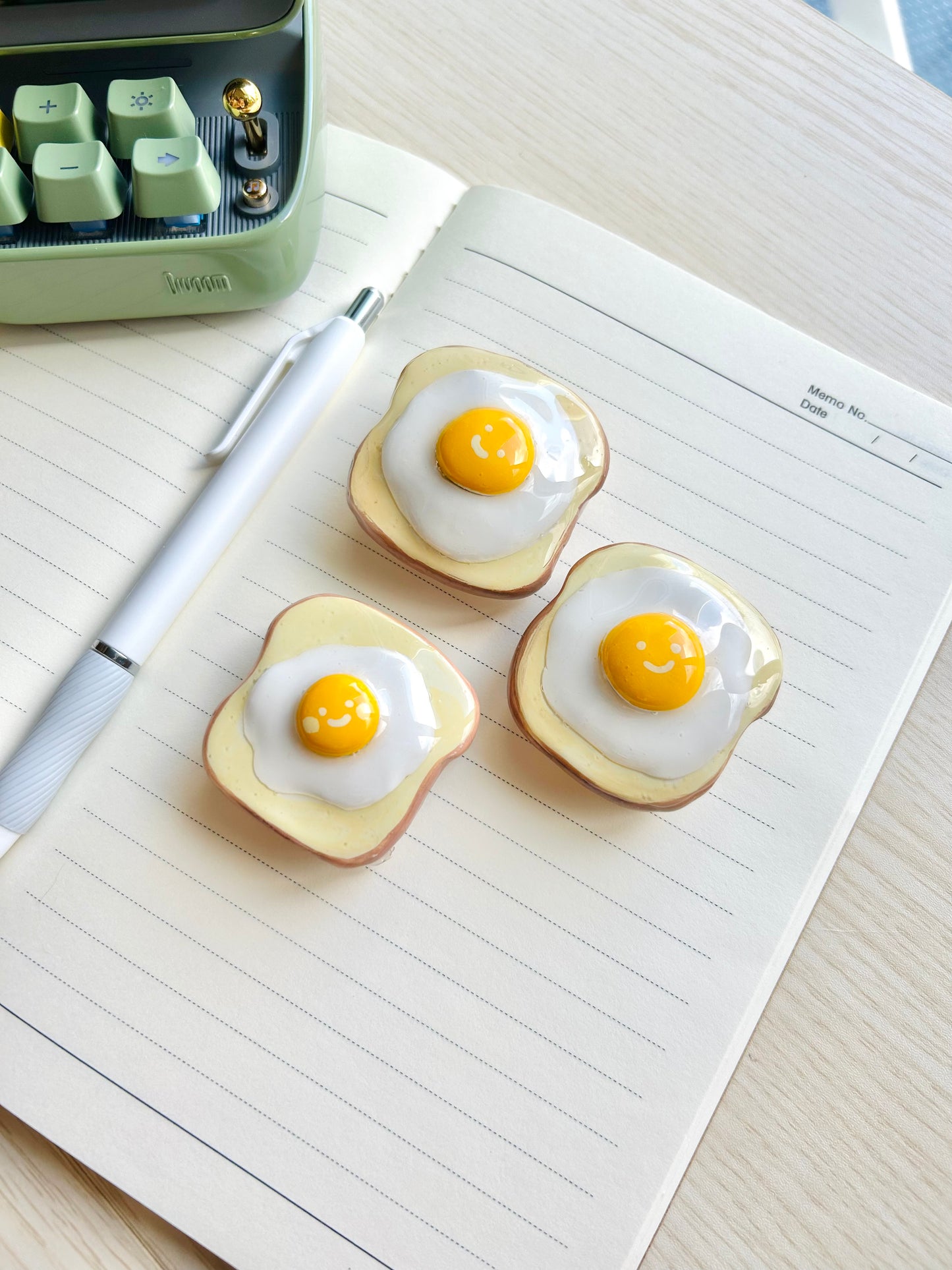 Handmade Egg Toast Magnets