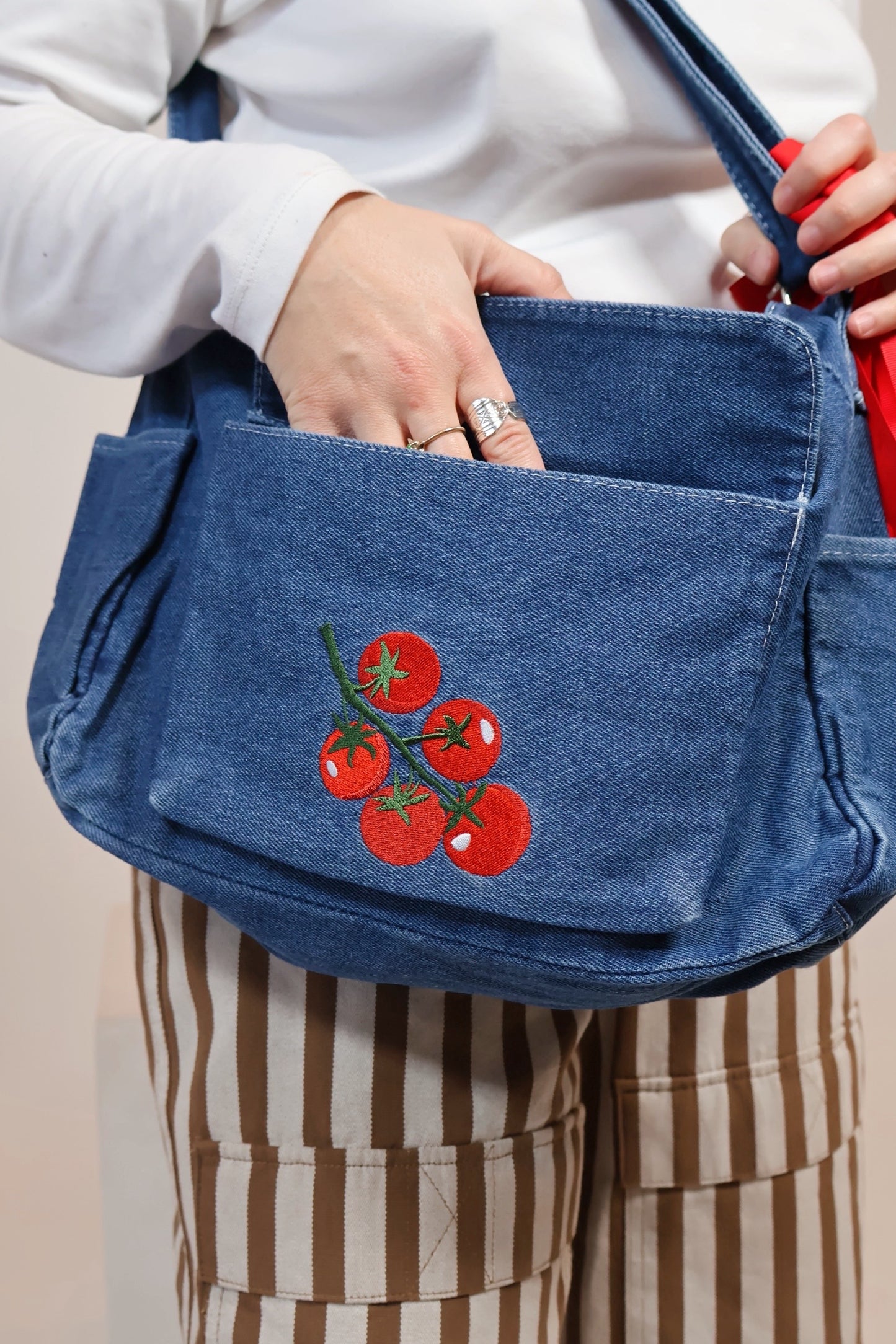 Tomato Denim Bag