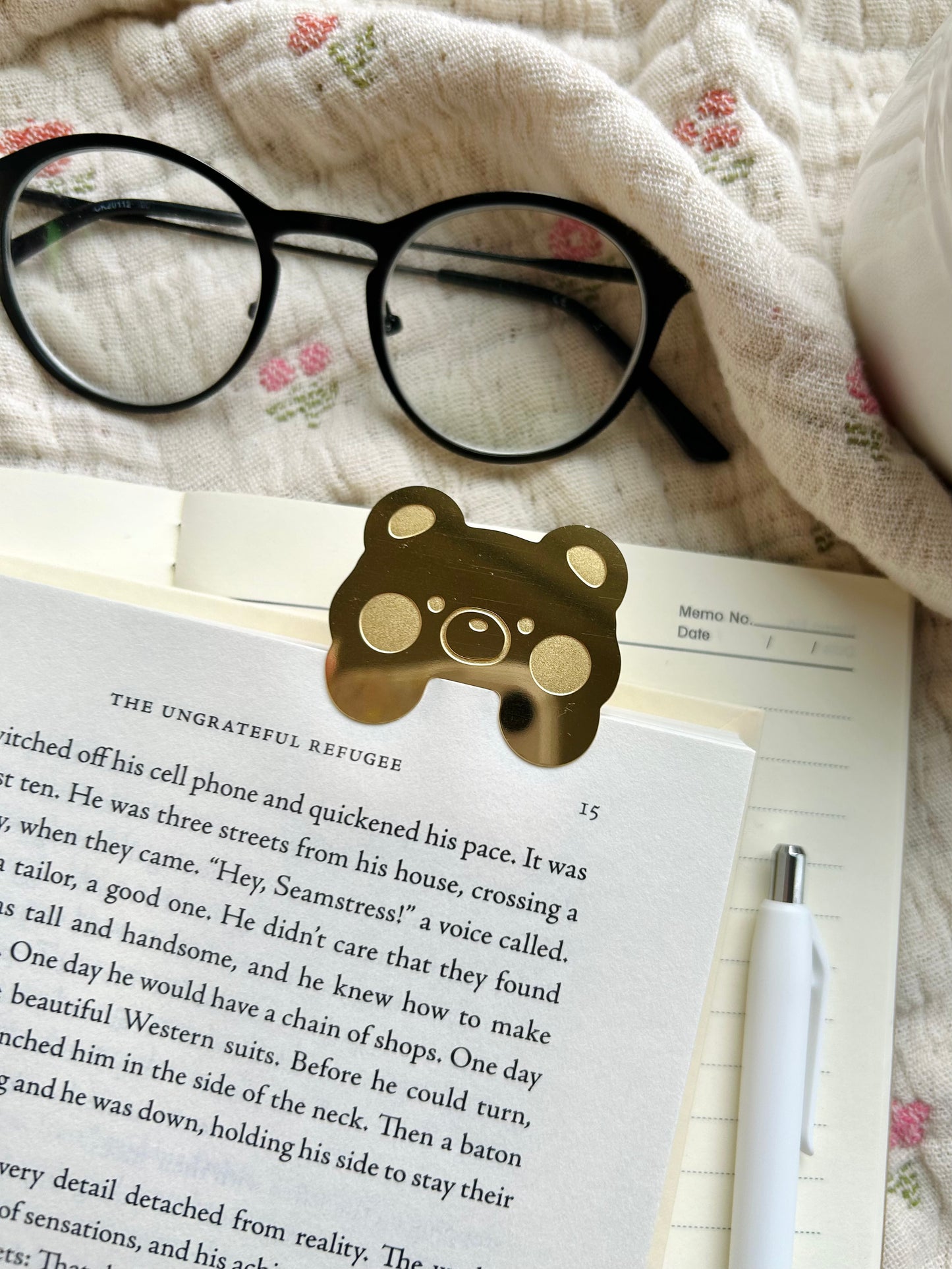 Bear Brass Bookmark