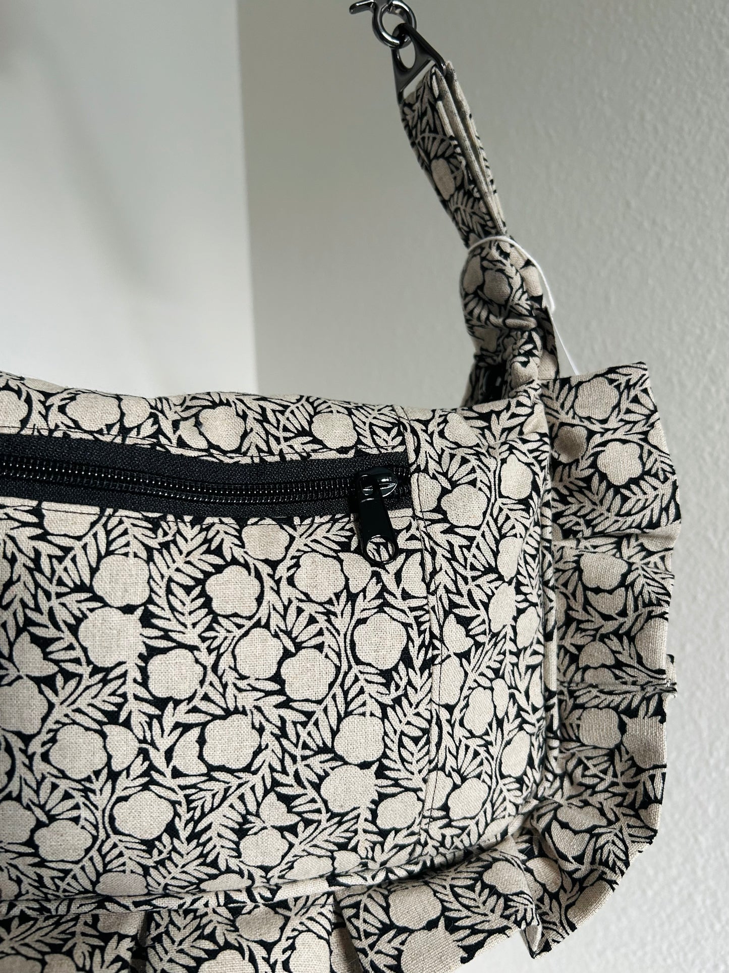 Black Bloomy Handmade Bag