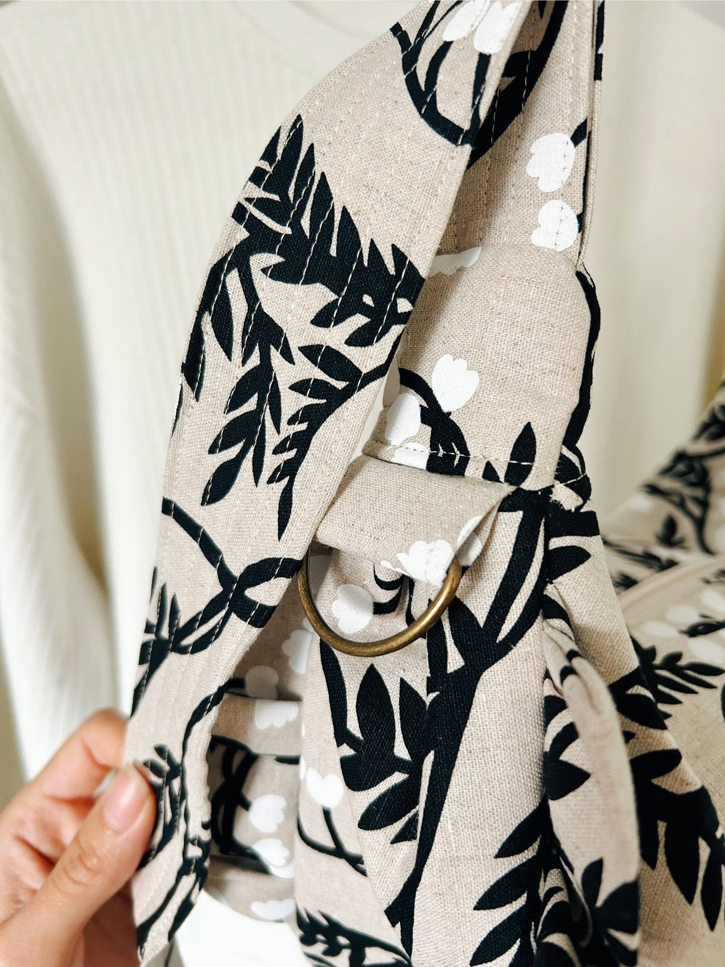 Handmade Lily of the Valley Empanada Bag