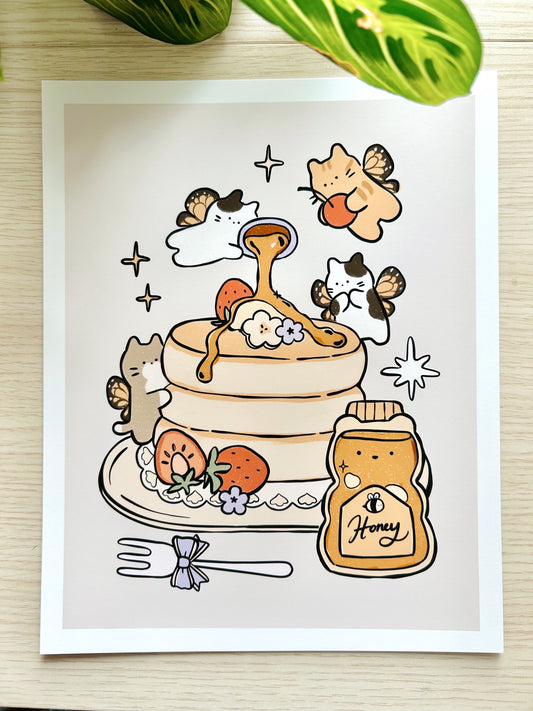 Fluffy Hotcakes Art Print