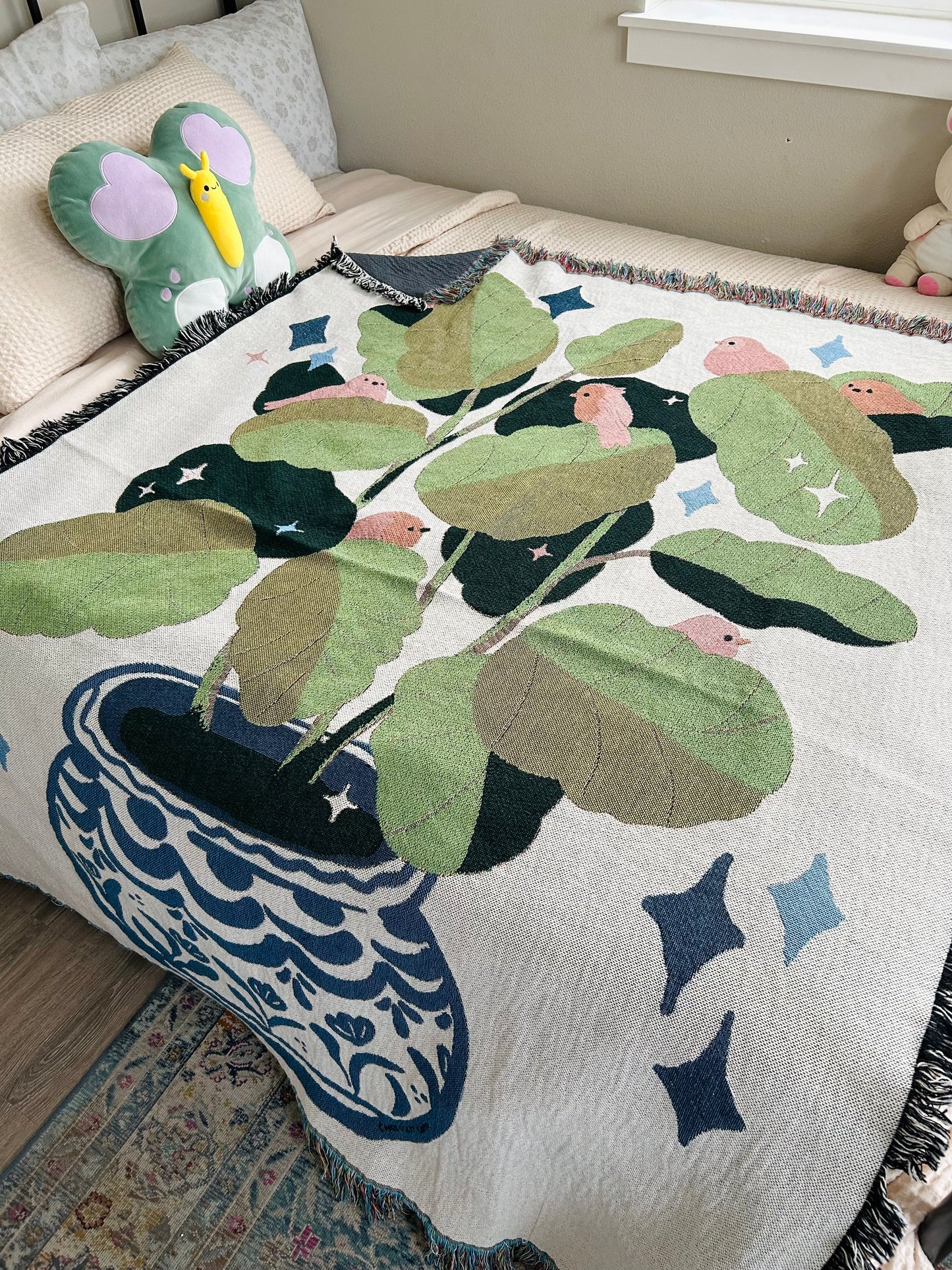 (PRE-ORDER) Fiddle Birds Tapestry Blanket