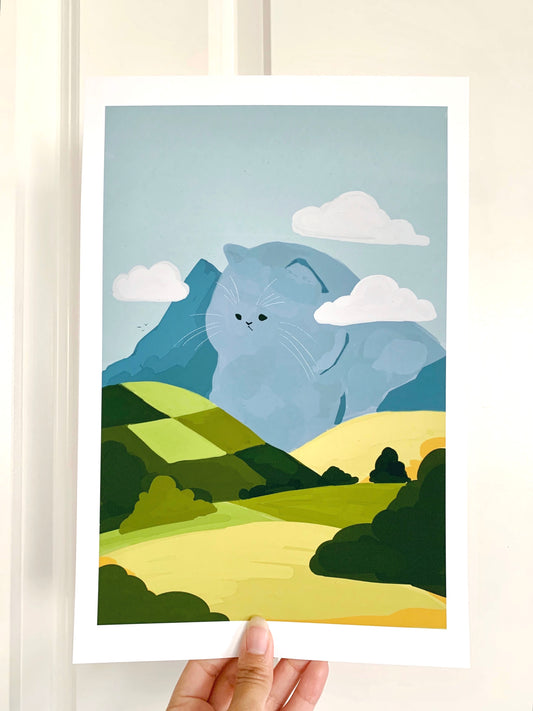 Meowtain Print
