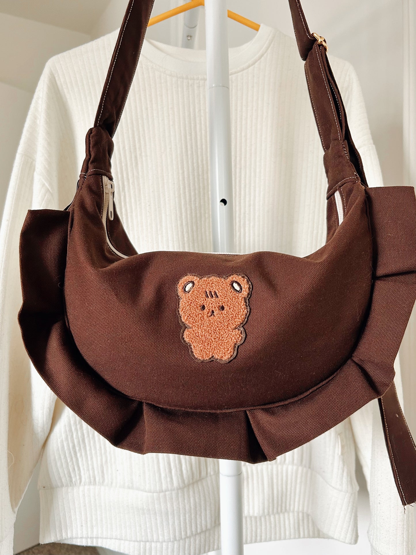 Handmade Teddy Empanada Bag