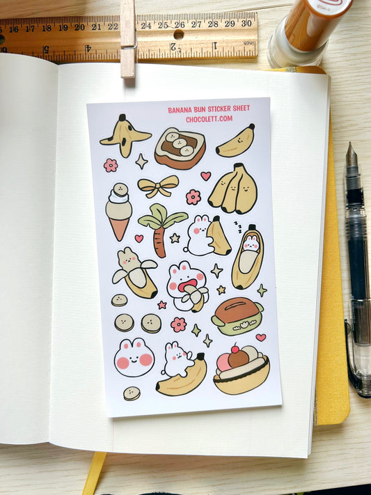 Banana Buns Sticker Sheet