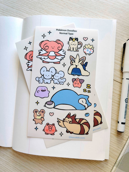 Normal Type Pokémon Doodles