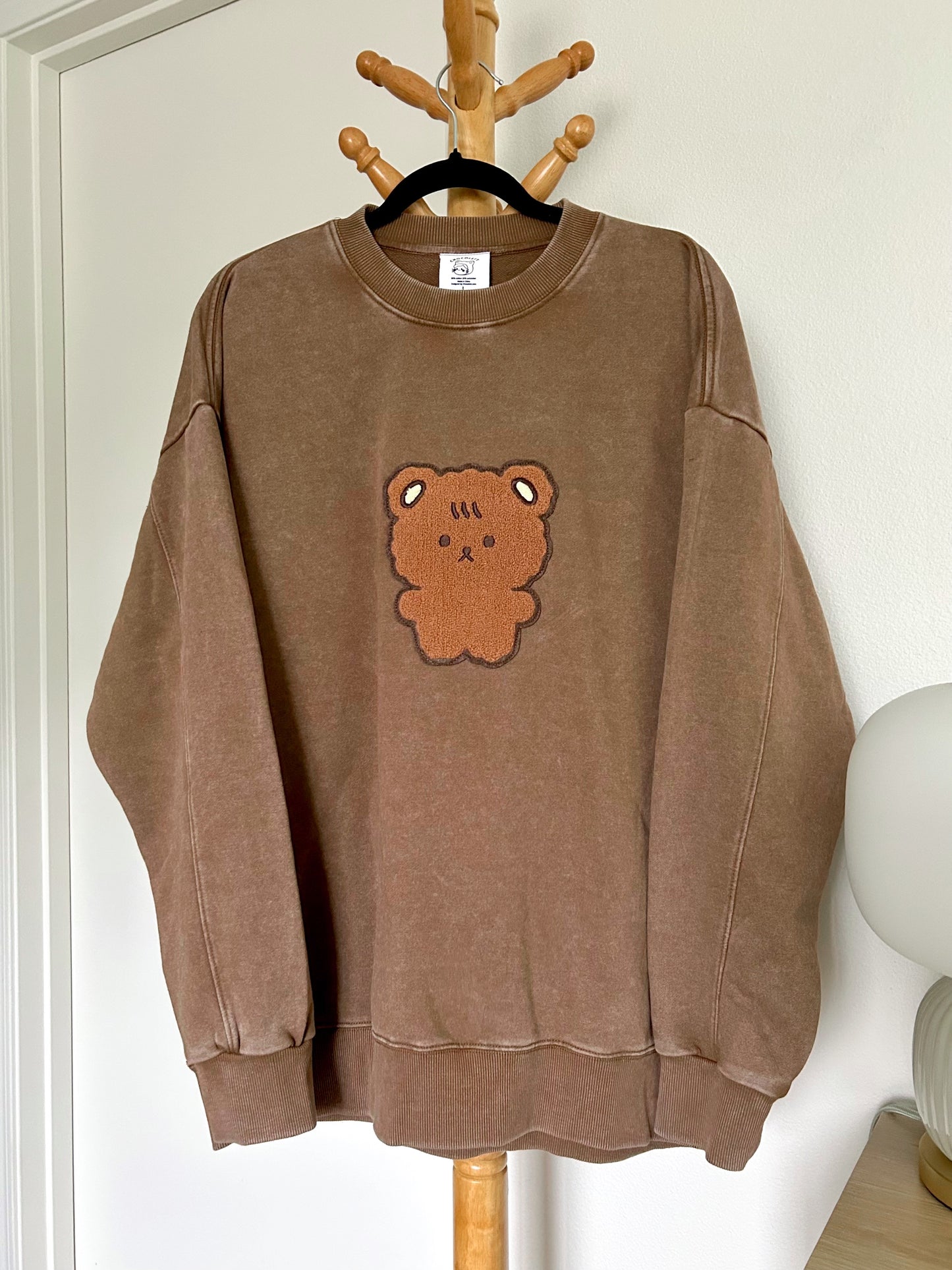 Teddy Patch Crew Neck