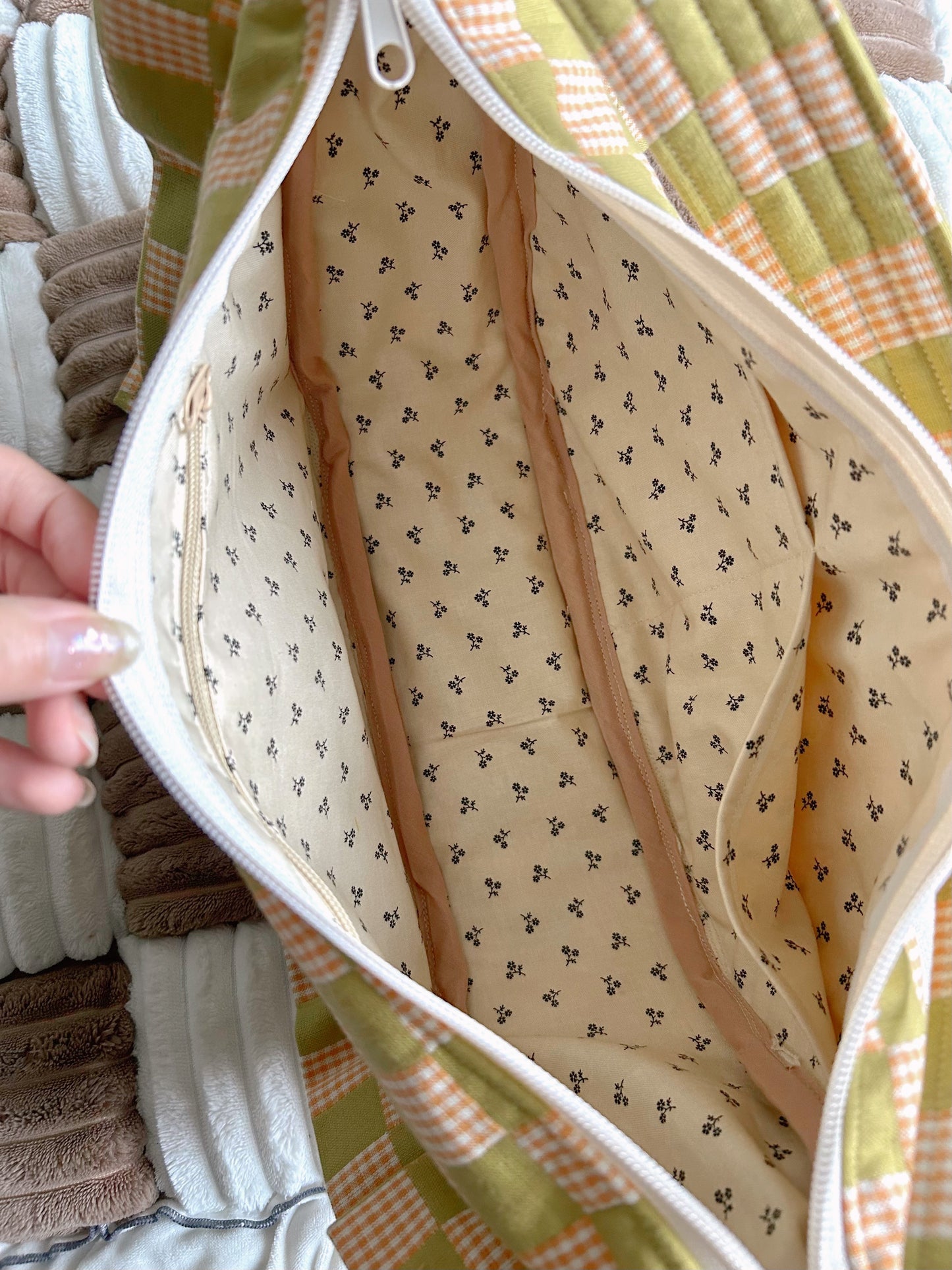 Handmade Citrusy Empanada Bag