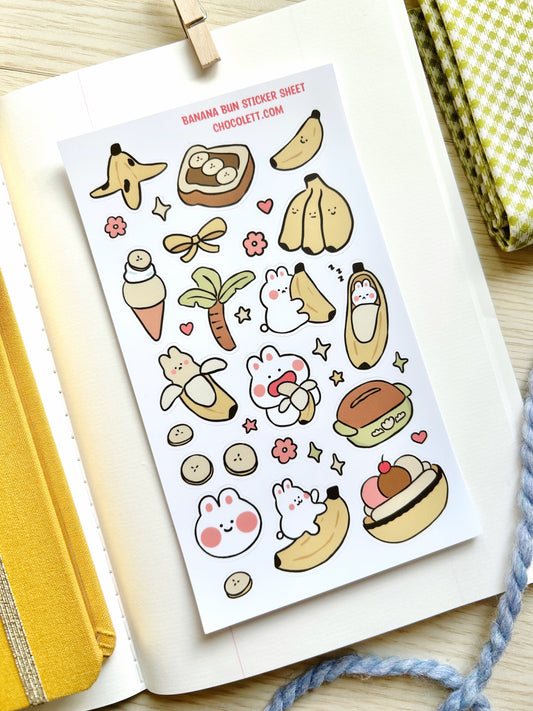 Banana Buns Sticker Sheet