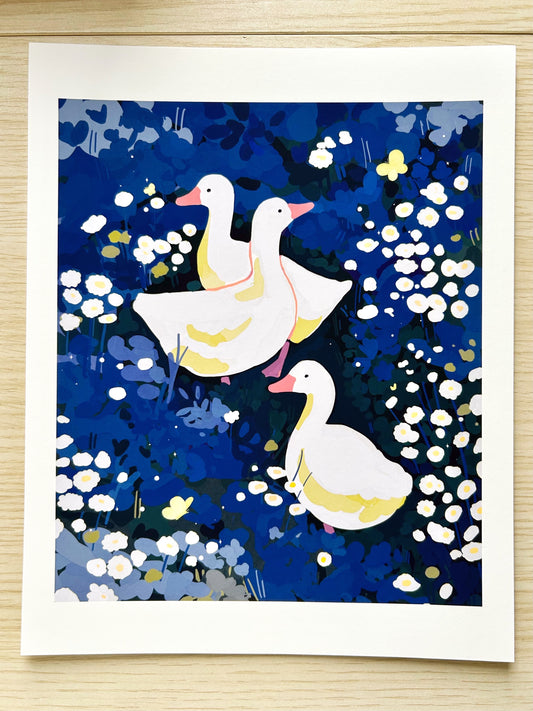 Serene Ducks Art Print