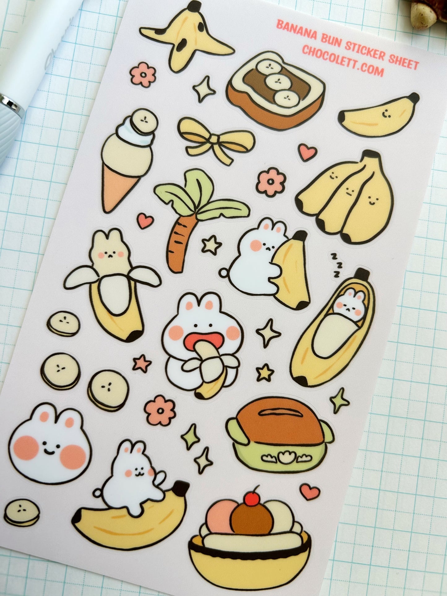 Banana Buns Sticker Sheet
