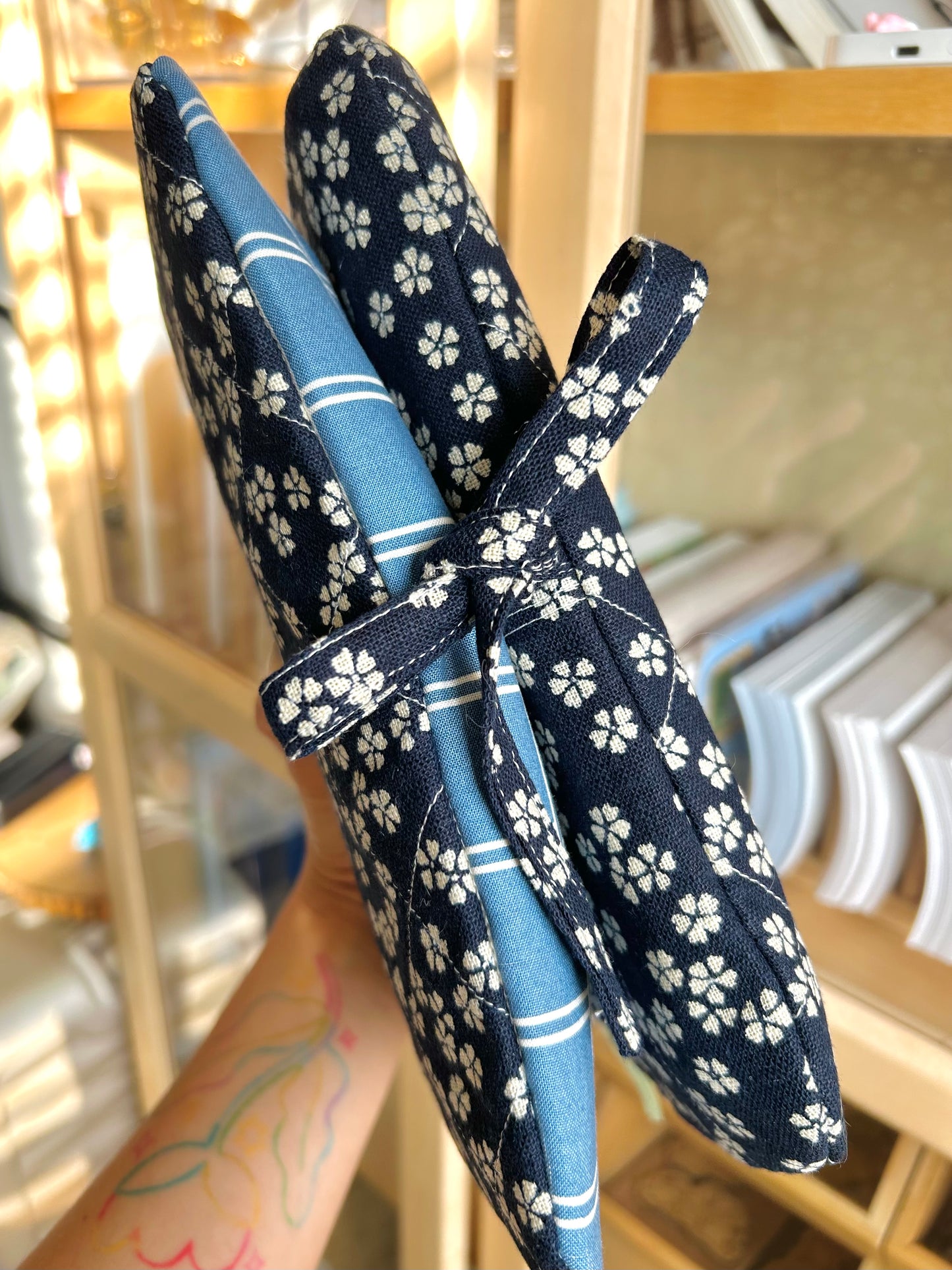 Handmade Quilted Book Cover