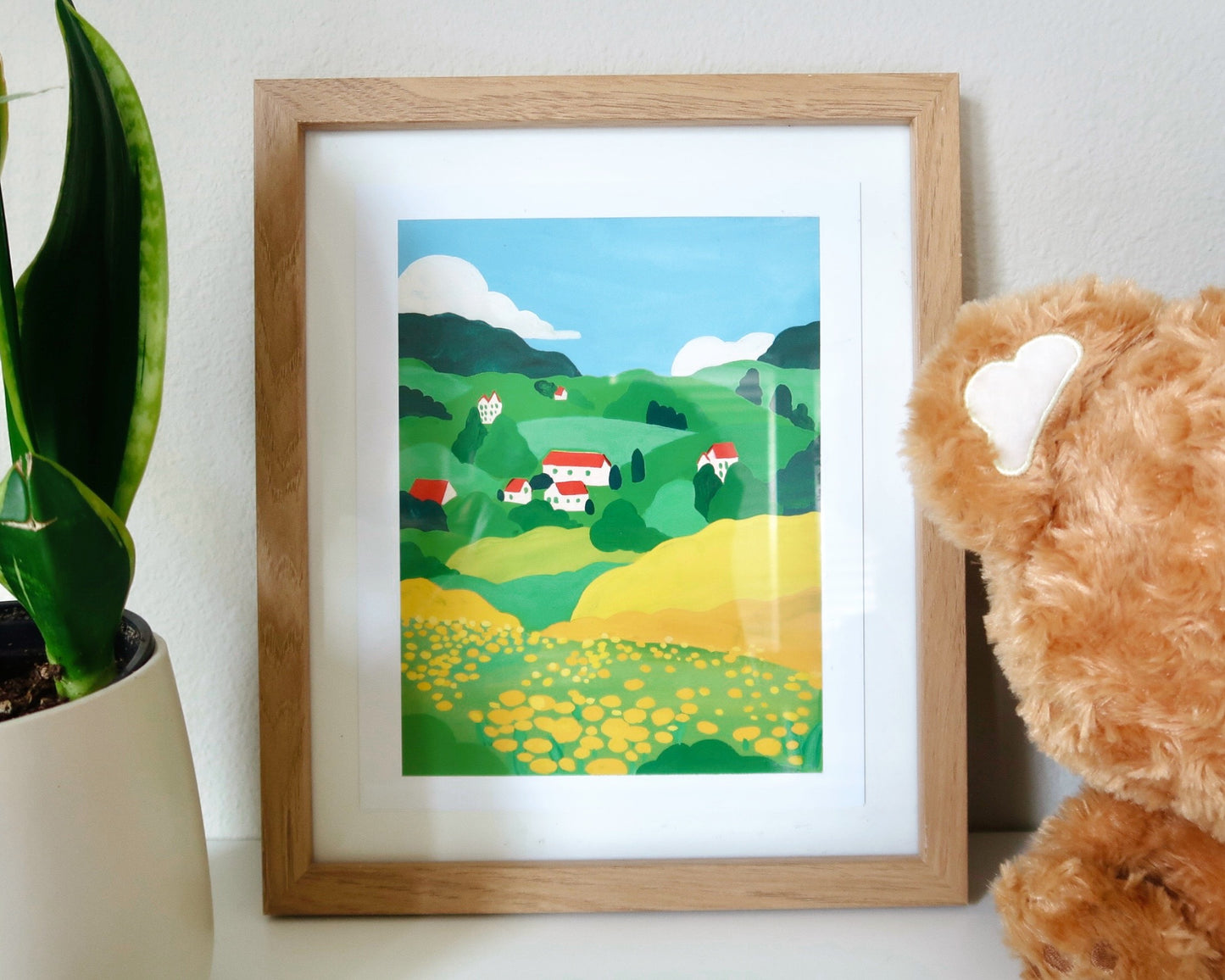 Little Far Off Village Art Print